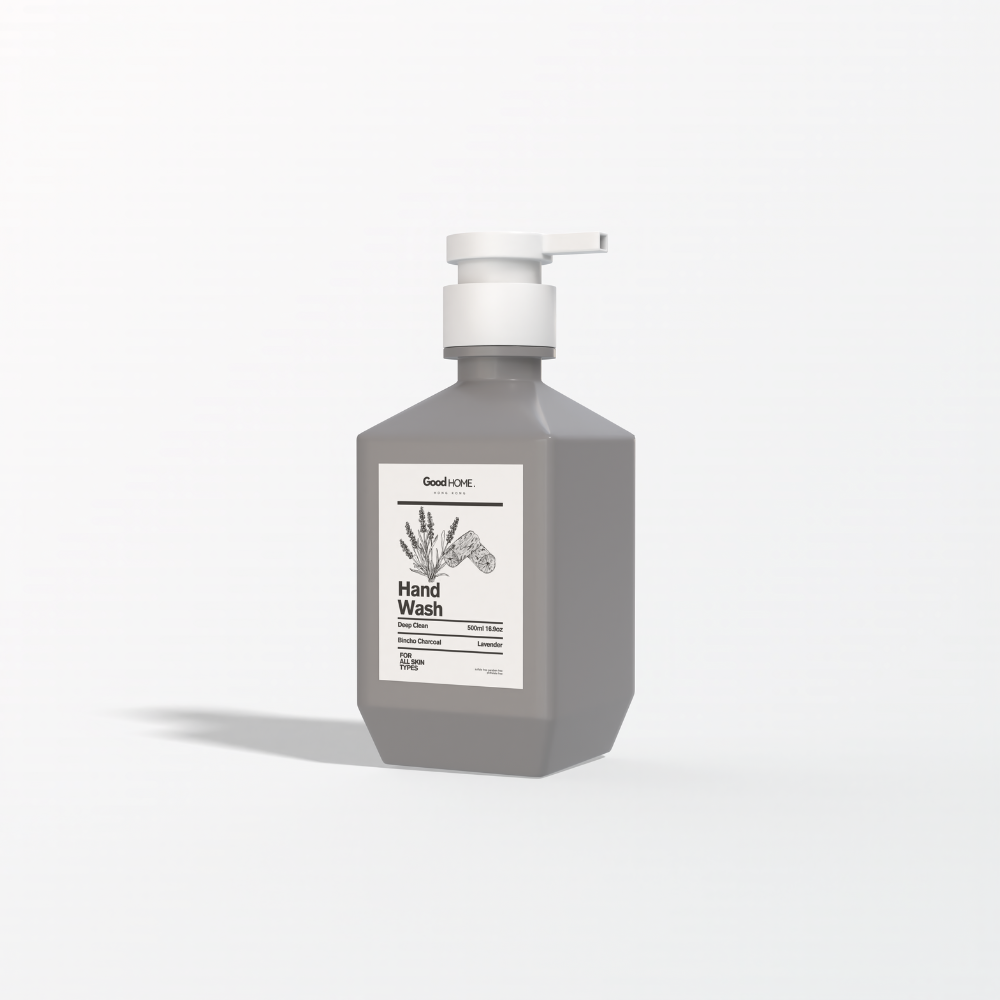 GOOD HOME｜日本備長炭泡沫洗手液 (500ml) - 香港製造・溫和配方・適合一家大小